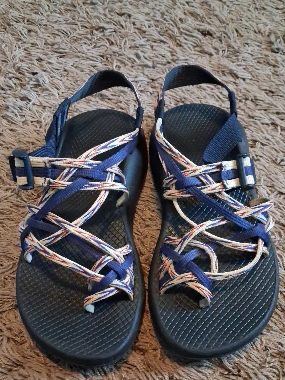 Chaco Women's Navy Multi-strap Classic Sandal's Strappy Size 7